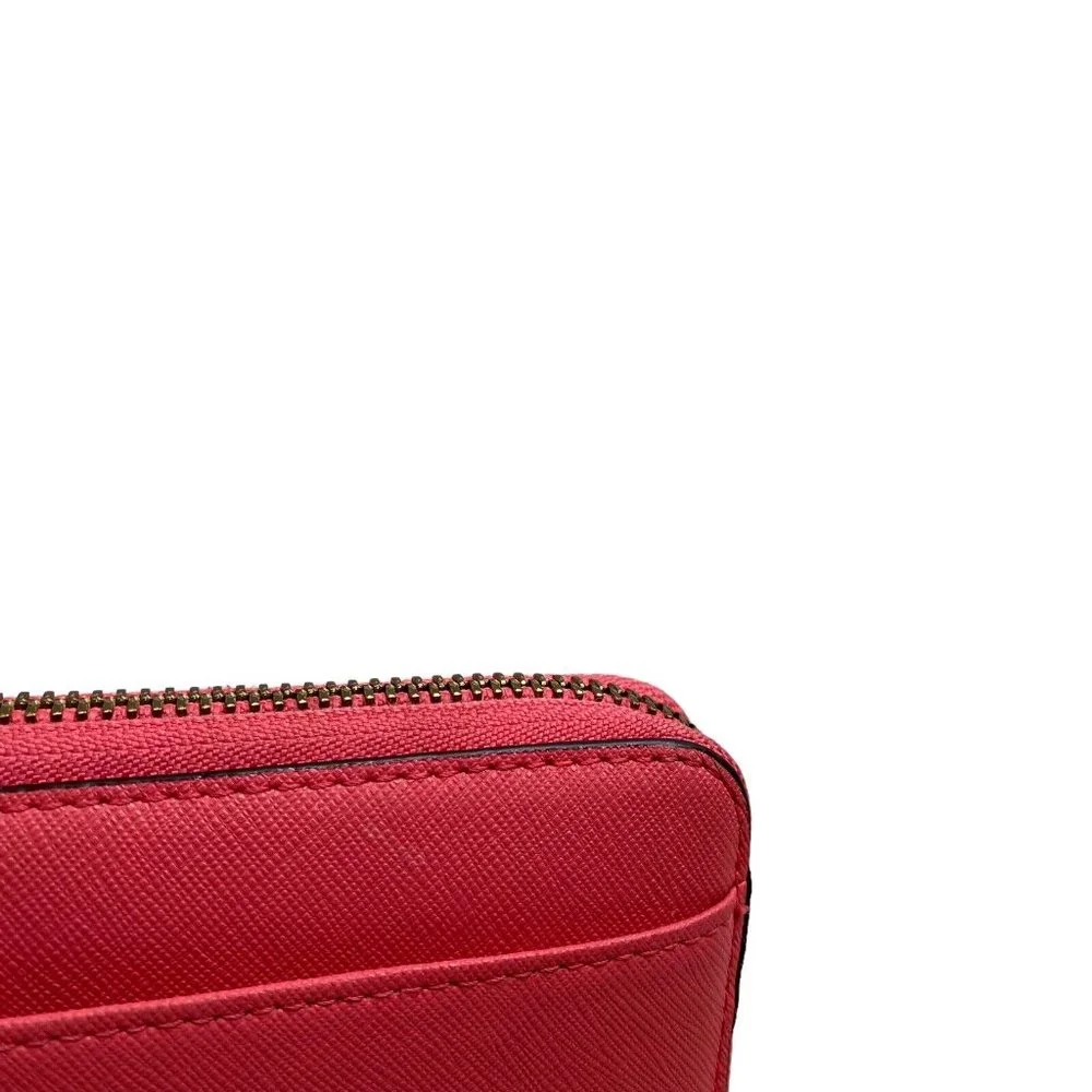 Kate Spade New York Saffiano Leather Zip Around Accordion Phone Wallet Pink - Picture 5 of 8